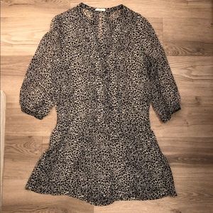 Joie silk romper - leopard print - never worn